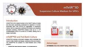 mTeSR&trade;3D 用于hPSCs的悬浮培养基
