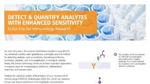 以更高的灵敏度检测和定量分析