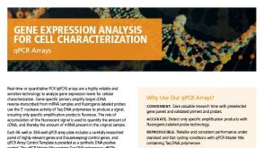 qPCR Arrays for Cell Characterization