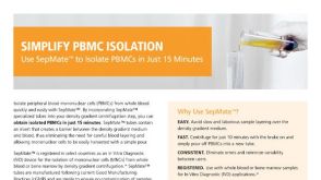 使用SepMate™ 只需15分钟轻松分离PBMC