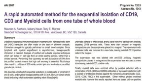 Isolation of CD19, CD3 and Myeloid Cells from one Tube of Whole Blood