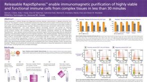 Releasable RapidSpheres Enable Immunomagnetic Purification of Highly Viable and Functional Immune Cells from Complex Tissues in Less Than 30 Minutes