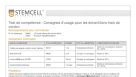 Fresh Cord Blood Worksheet (French)