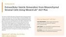 Extracellular Vesicle Generation from Mesenchymal Stromal Cells Using MesenCult™-ACF Plus